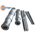 51/105 conical twin plastic extruder screw barrel